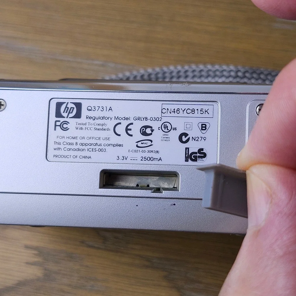 HP Photosmart 435 Digital Camera Silver 3.1MP 5x Zoom PARTS ONLY - UNTESTED